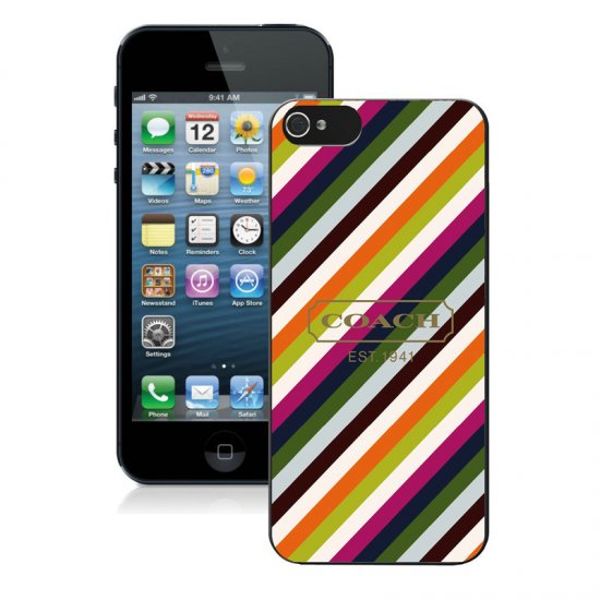 Coach Stripe Multicolor iPhone 5 5S Cases AUH | Coach Outlet Canada